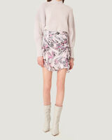 PASCOT ABSTRACT PRINTED SILK SKIRT  image number null
